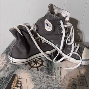 Converse Gray High-Top Sneakers
